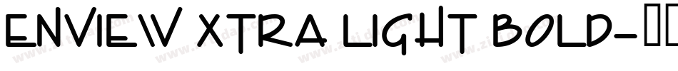 Enview Xtra Light Bold字体转换